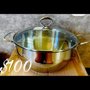 Princess house stainless steel 8qt casserole